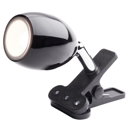 Picardia The Joe 4 in. Black Mini Clip-On Lamp PI2738247